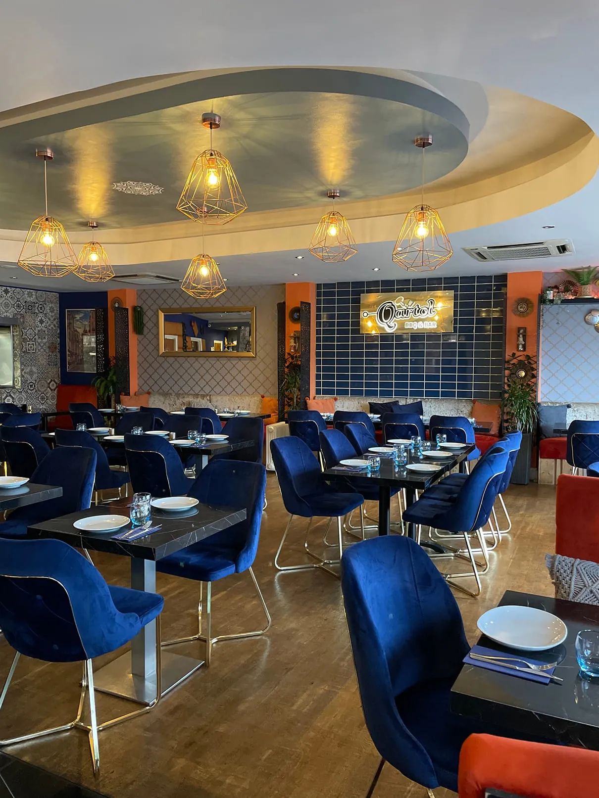 A table laid out at Qartol Restaurant