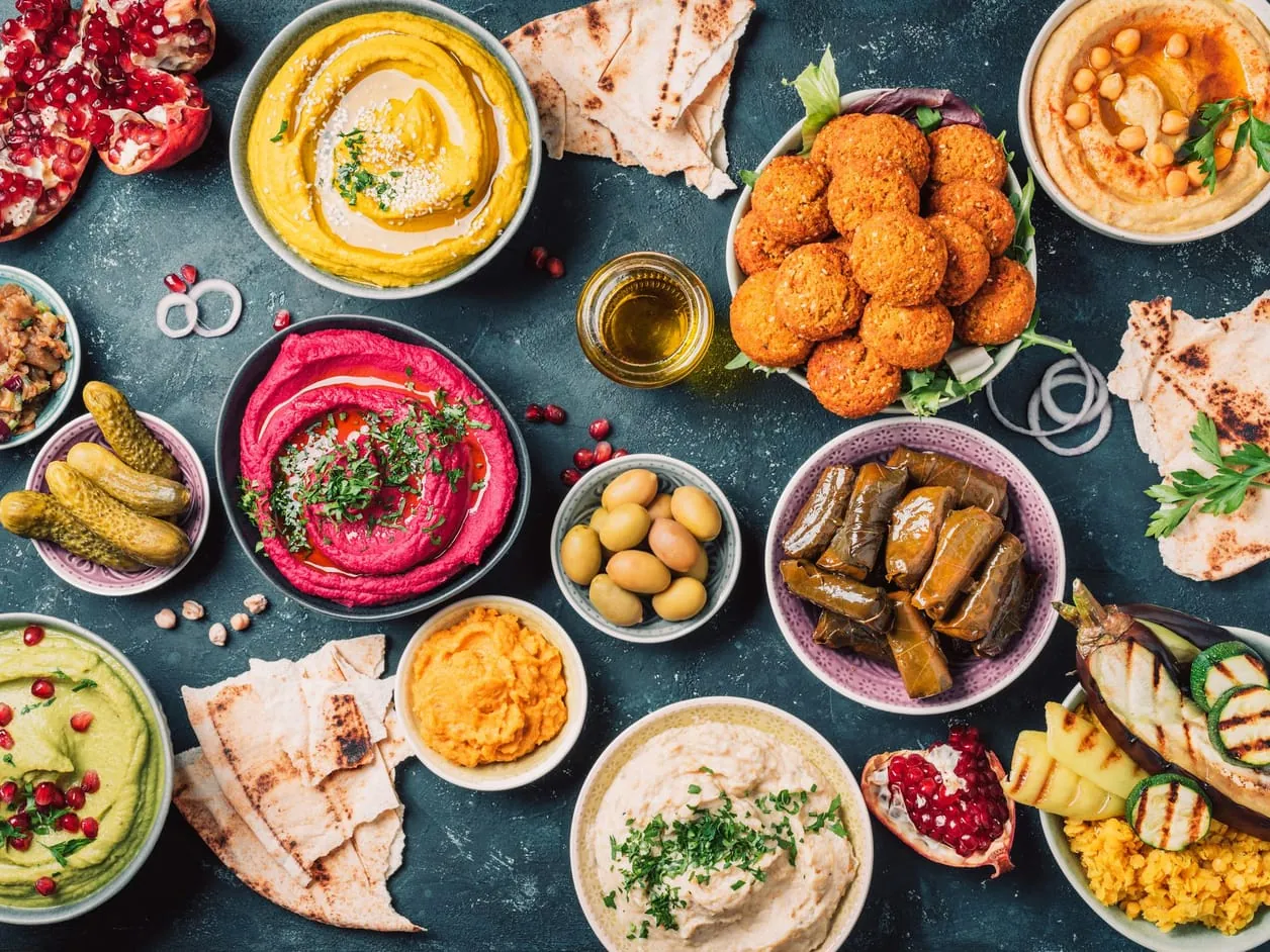 A hot mezze platter